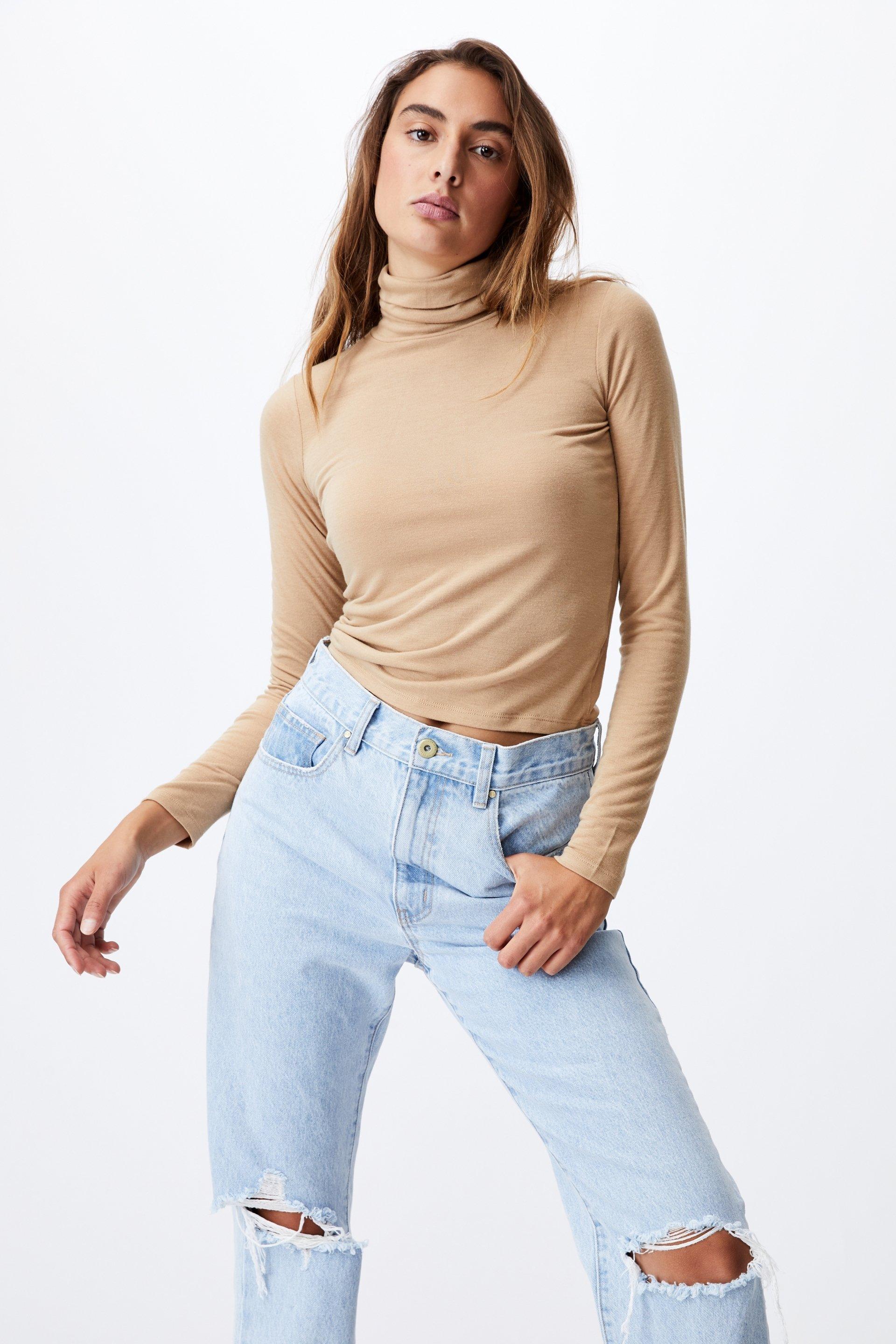 roll neck top womens uk