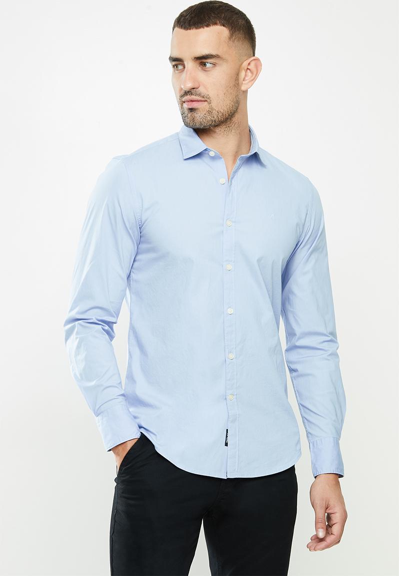 Replay poplin shirts - light blue Replay Shirts | Superbalist.com