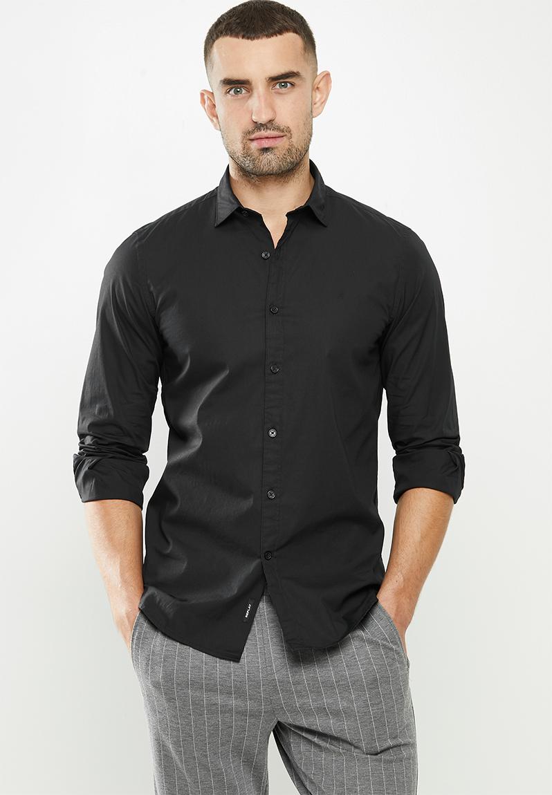 Replay poplin shirts - black Replay Shirts | Superbalist.com