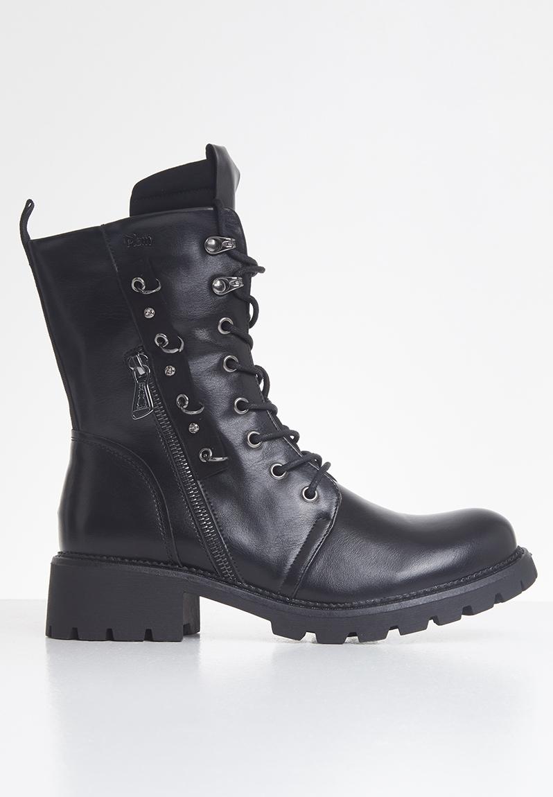 Motla combat boot - black Plum Boots | Superbalist.com