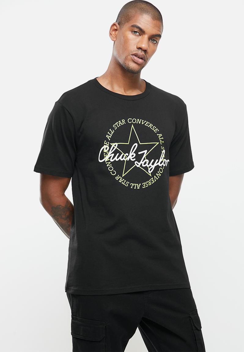 Remixed chuck taylor patch graphic tee - converse black Converse T ...