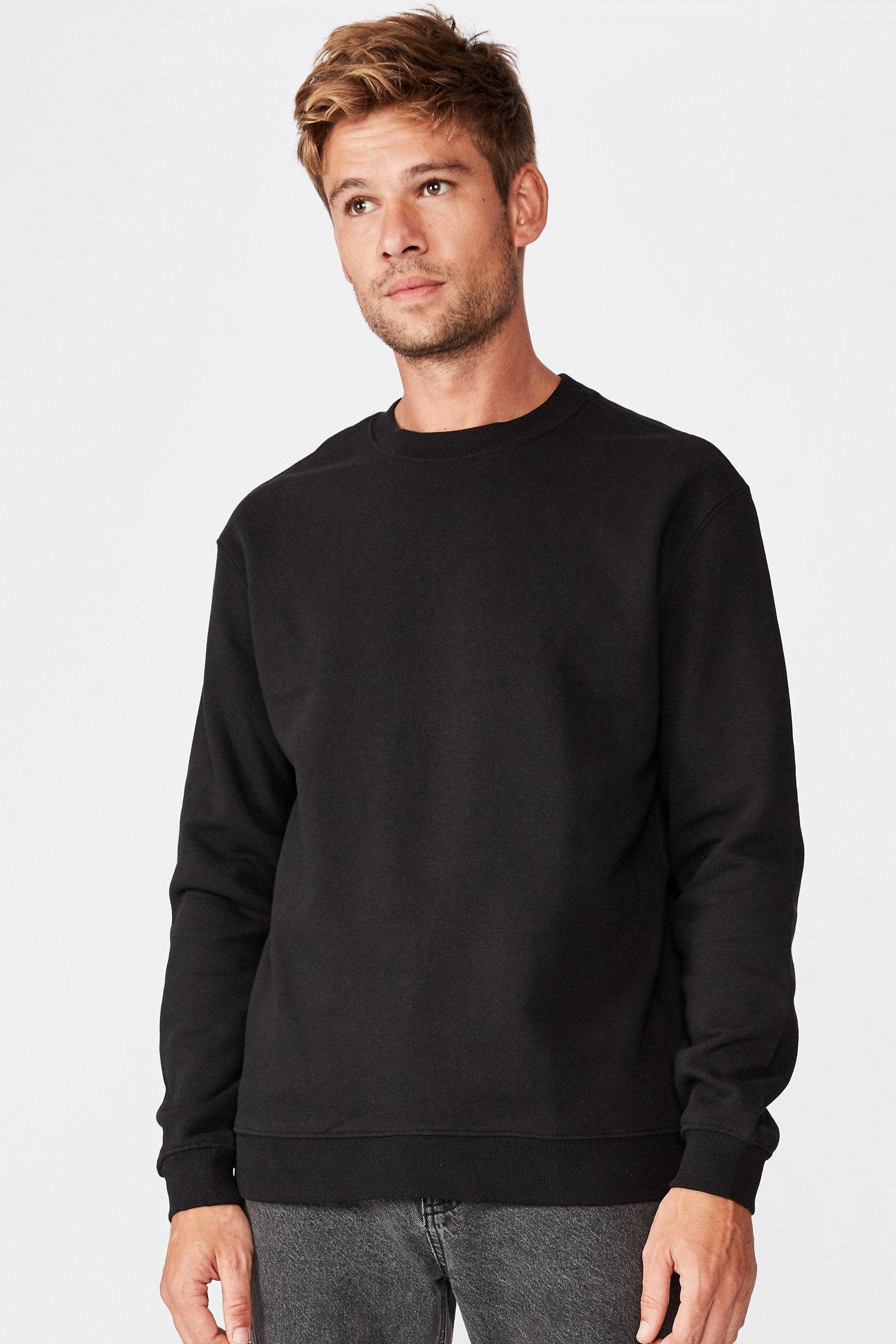 Essential crew fleece - black Cotton On Hoodies & Sweats | Superbalist.com