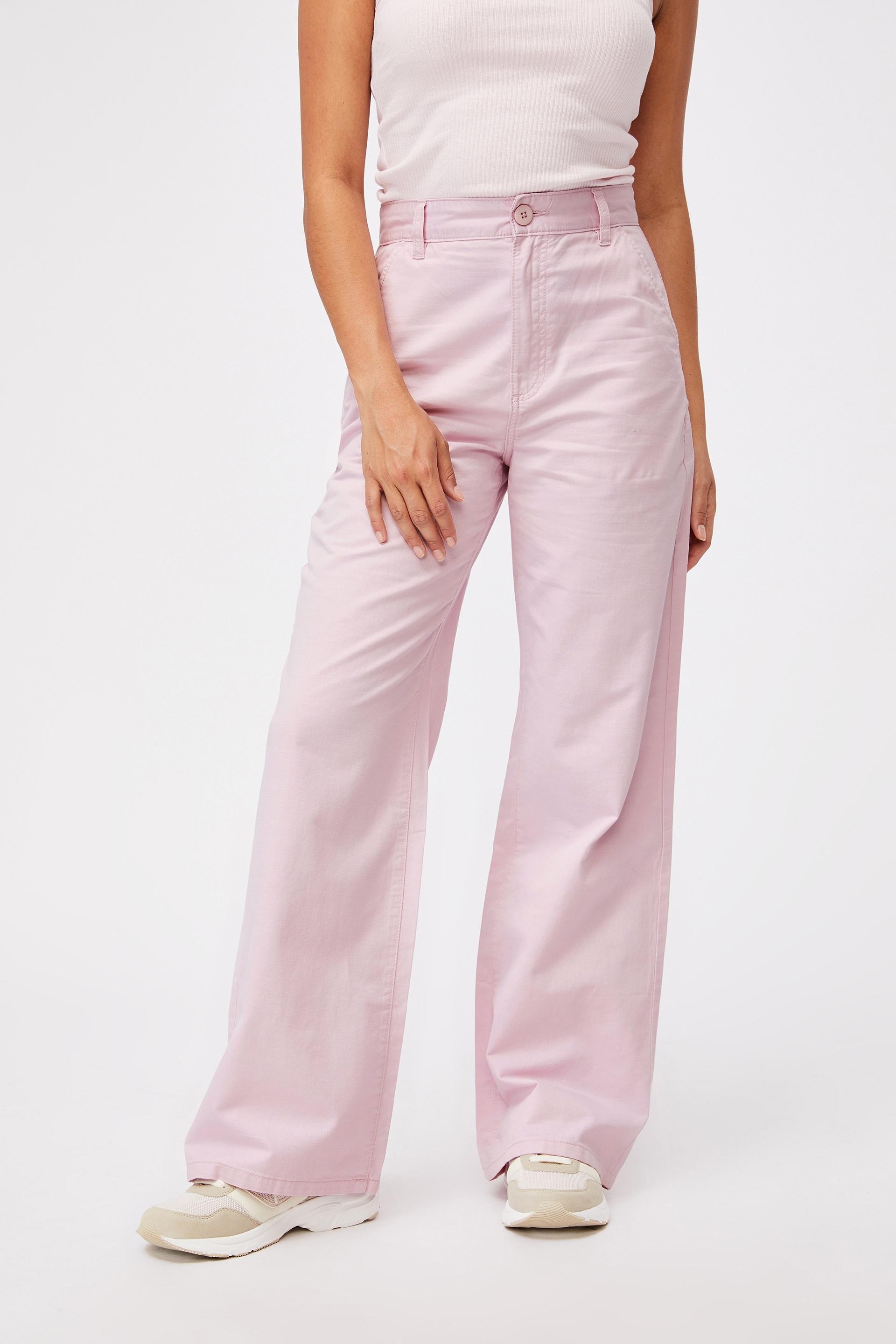 Parker long straight pant - soft orchid Cotton On Trousers ...