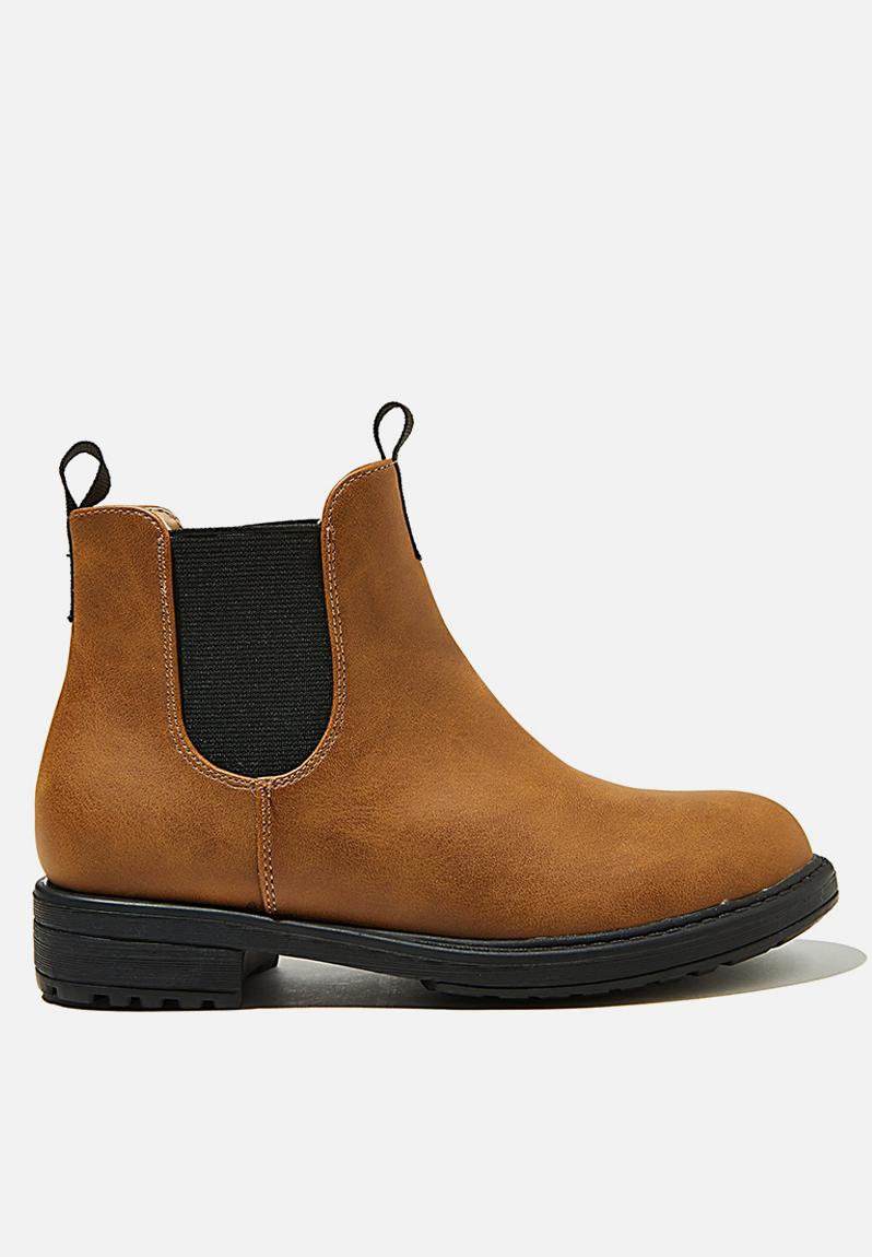 Pull on gusset boot - vintage brown Cotton On Shoes | Superbalist.com