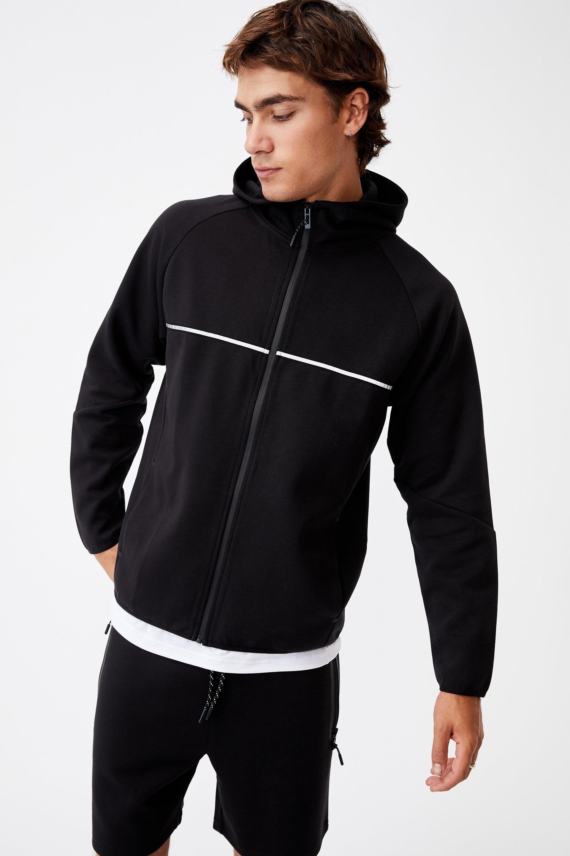 Active tech zip thru hood - black Cotton On Hoodies, Sweats & Jackets ...