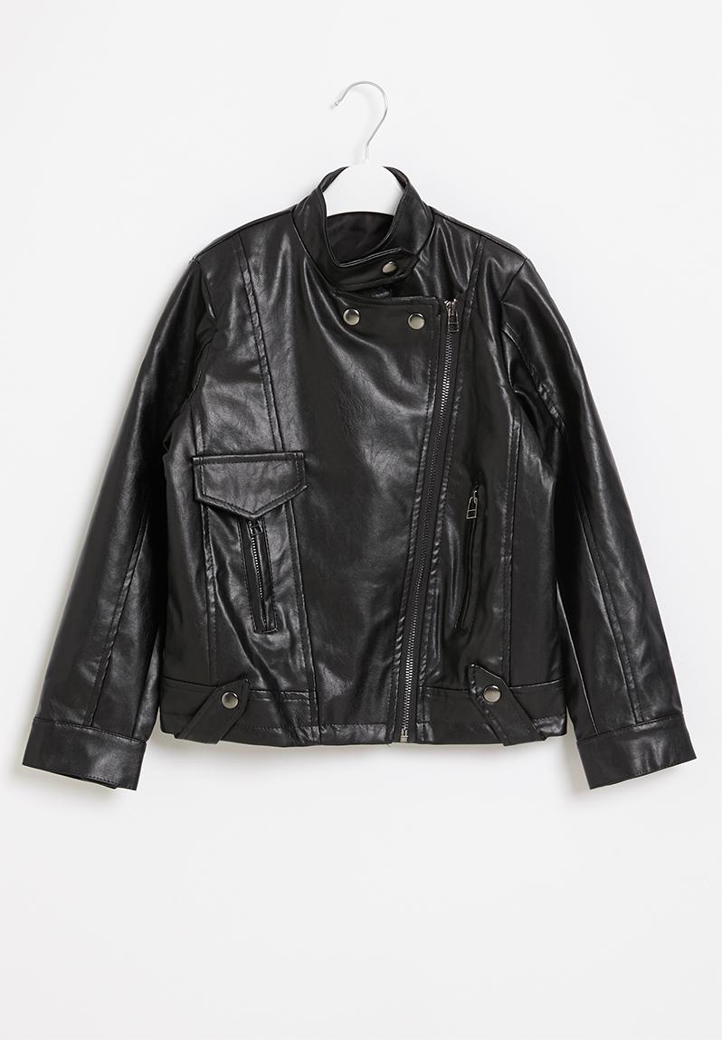 Girls biker jacket - black Rebel Republic Jackets & Knitwear ...
