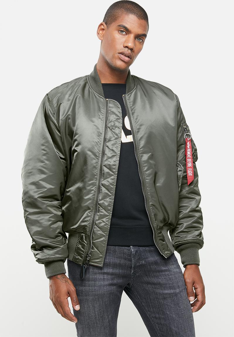 Ma 1 classic flight reversible jacket - rep grey green & orange Alpha ...