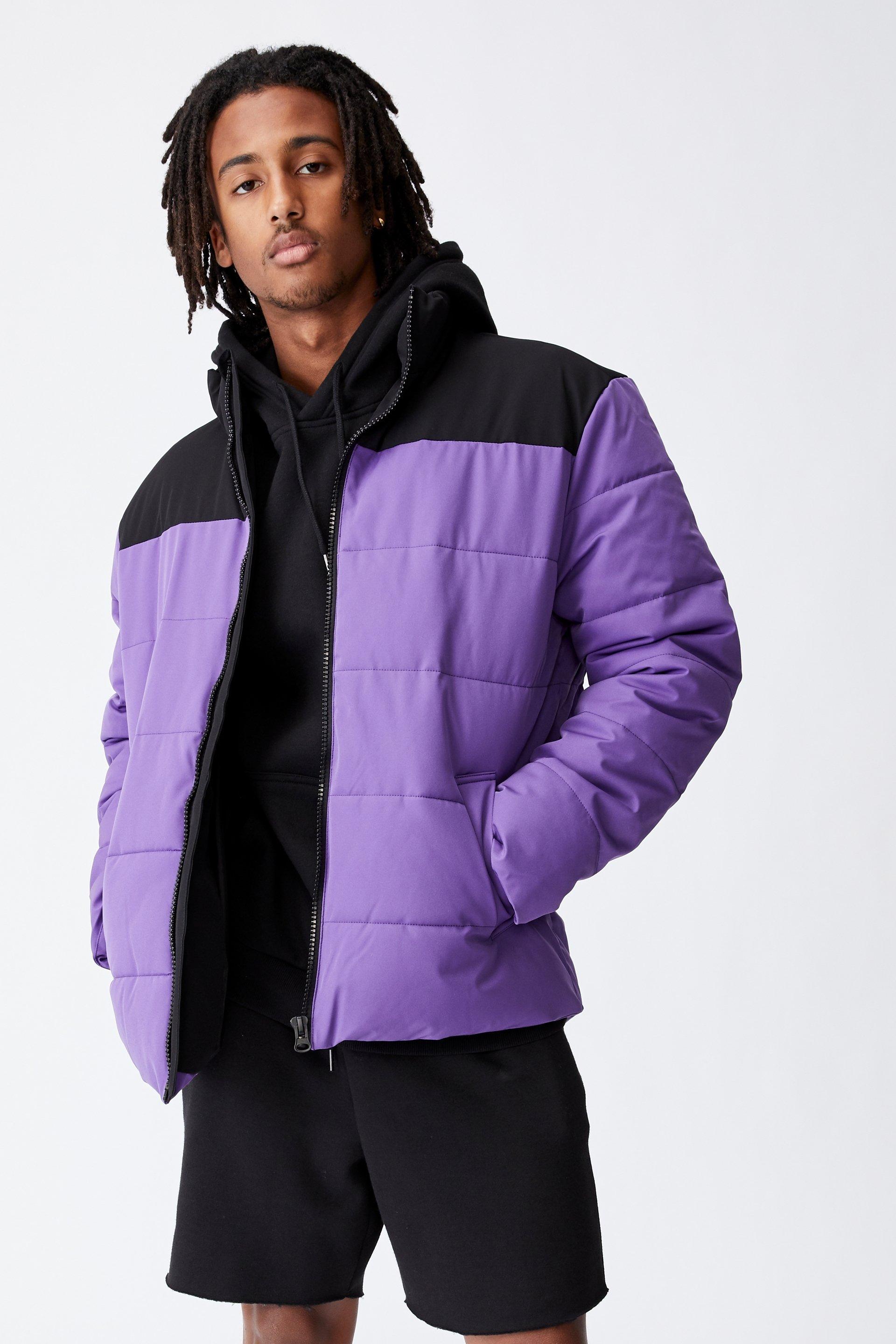 Puffer jacket - purple/black Factorie Jackets | Superbalist.com