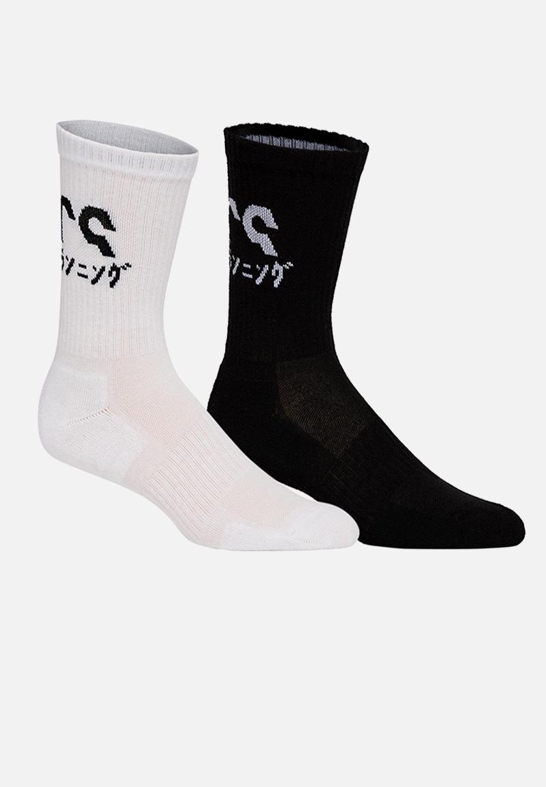 2ppk katakana sock performance black/white ASICS Socks