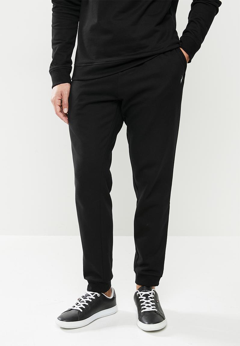 black polo chinos