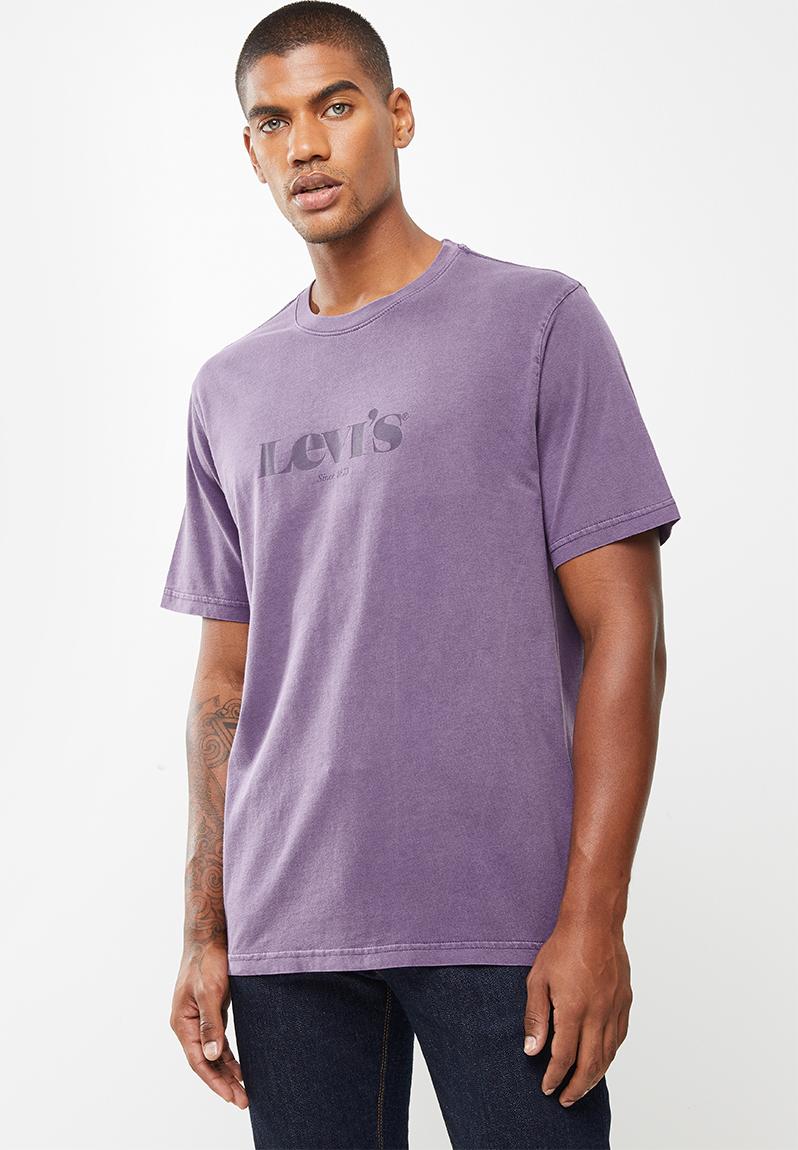 Short sleeve relaxed fit tee - purple Levi’s® T-Shirts & Vests ...