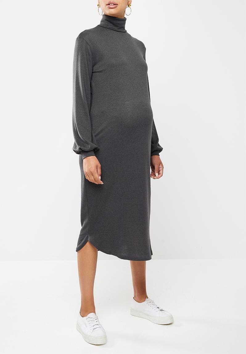 Download Roll neck midi - charcoal melange Superbalist Dresses ...