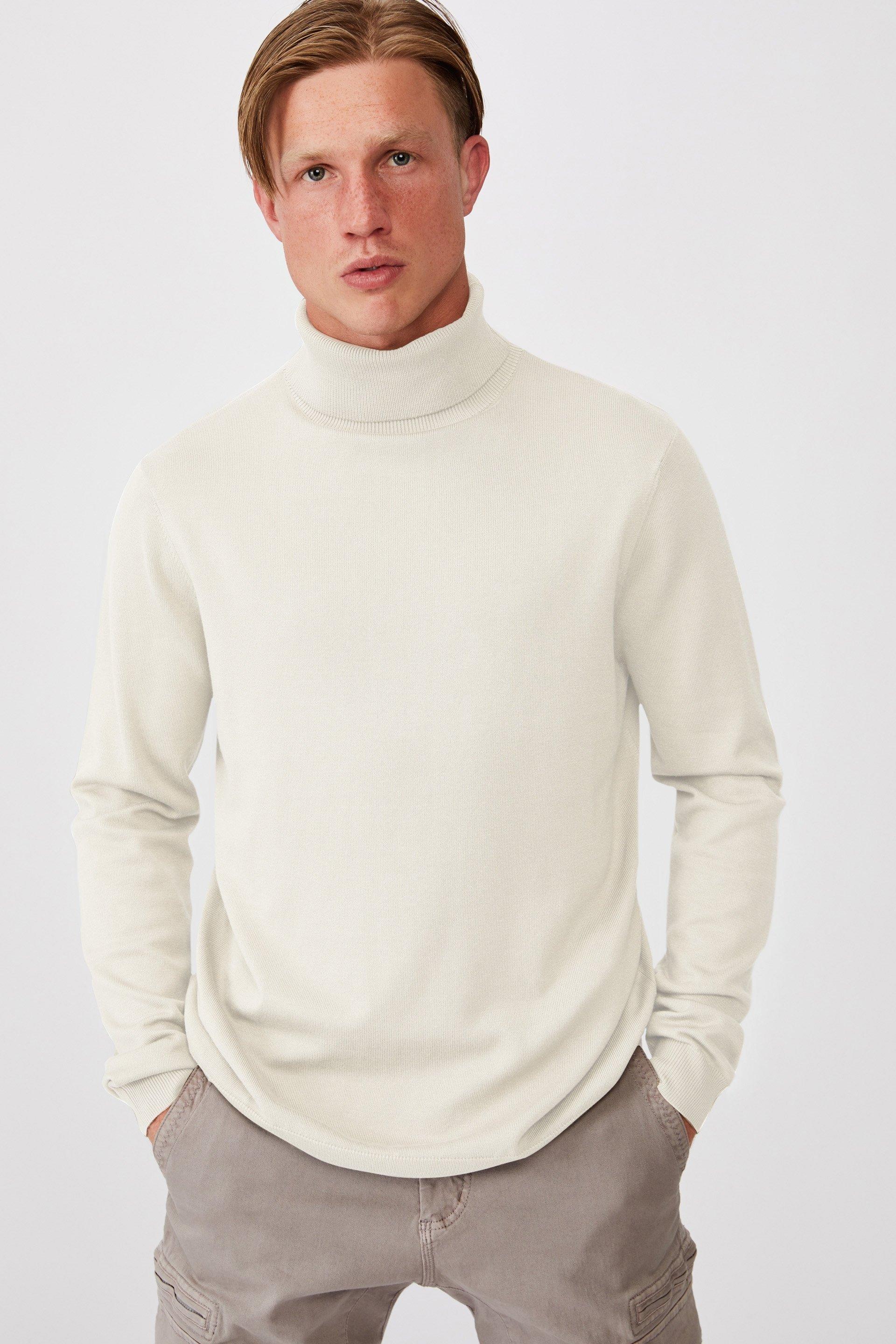 Roll neck sweater - winter white Cotton On Hoodies & Sweats ...