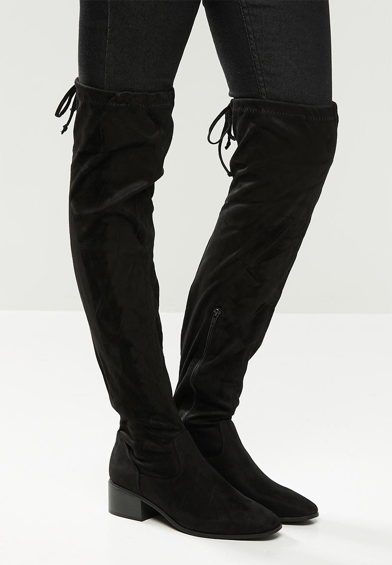 Tina over the knee boot - black Madison® Boots | Superbalist.com