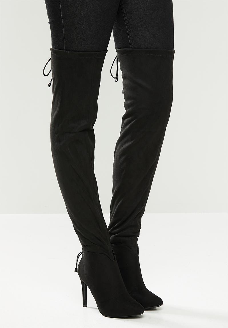 Belle 4 over the knee boot - black Miss Black Boots | Superbalist.com