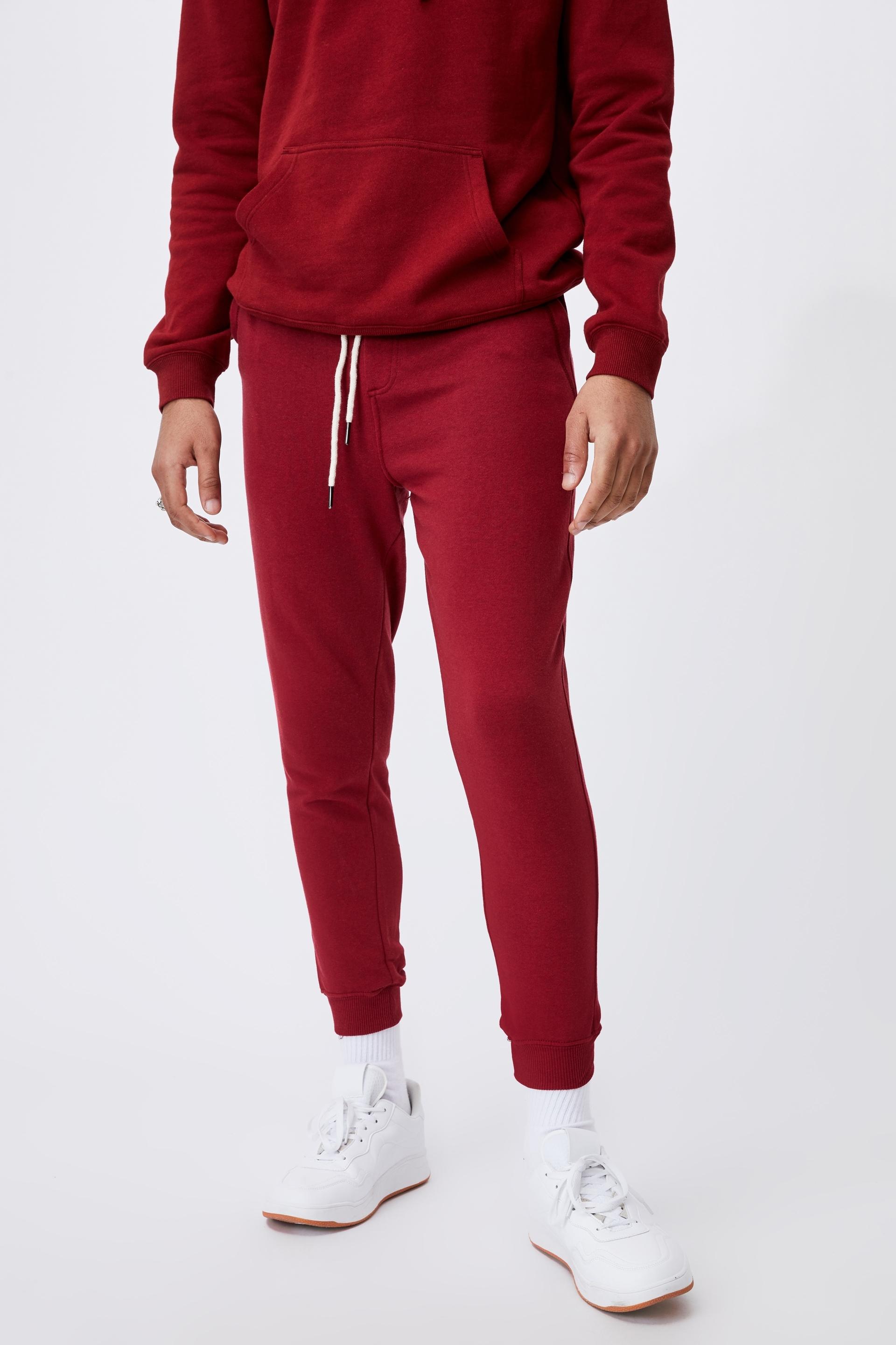 Trippy slim trackie - sundried red Cotton On Pants & Chinos ...