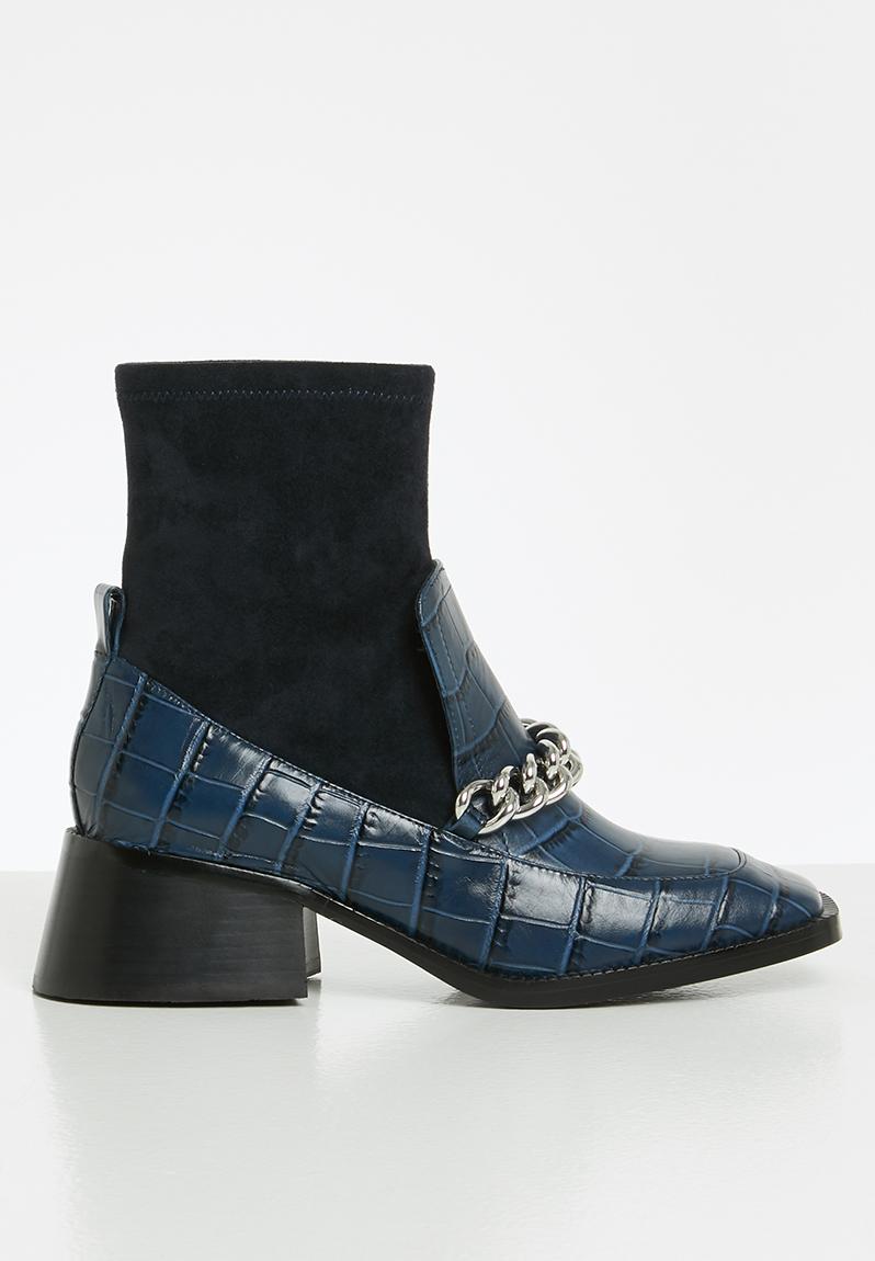 Patrik-2ch - navy croco navy suede Jeffrey Campbell Boots | Superbalist.com