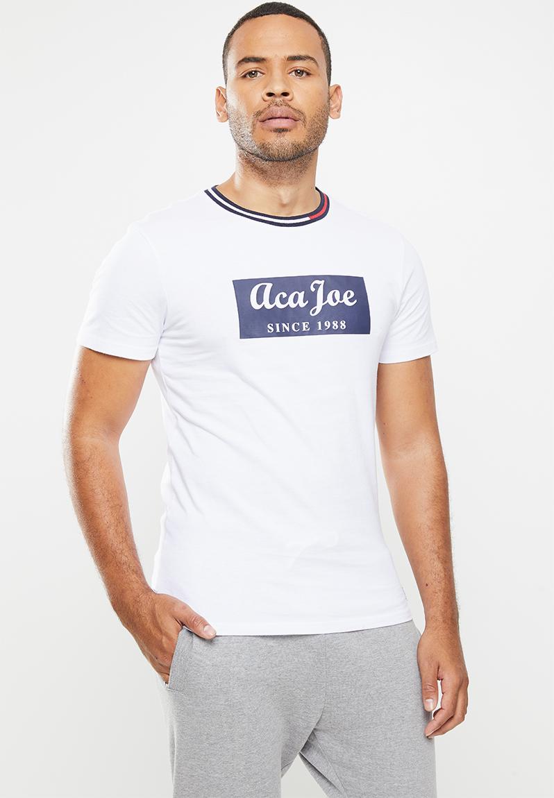 Aca joe block t-shirt - white Aca Joe T-Shirts & Vests | Superbalist.com