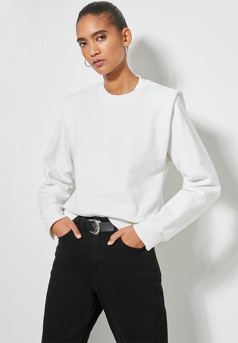 Shoulder pad sweat - ecru Superbalist Hoodies & Sweats | Superbalist.com