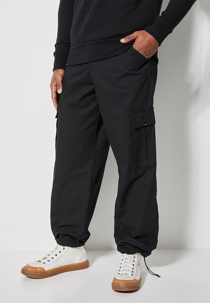 Regular tapered cargo pant - black Superbalist Pants & Chinos ...