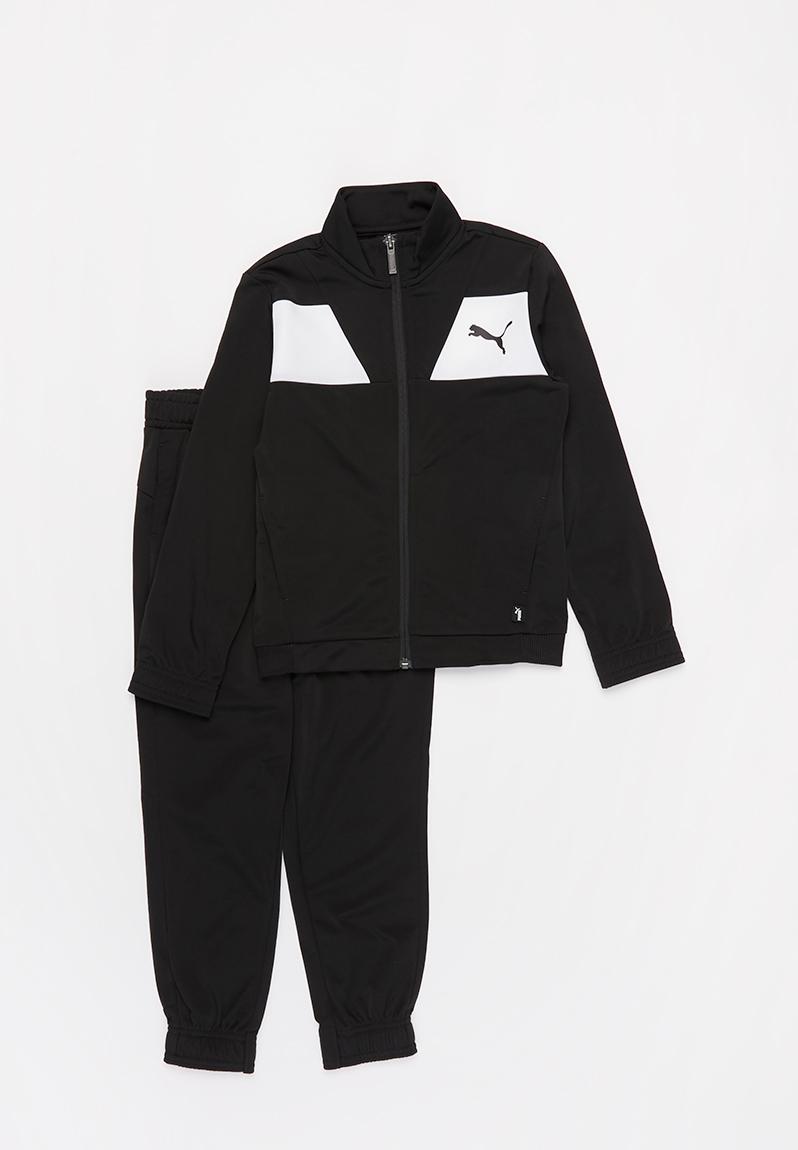 black puma tracksuit