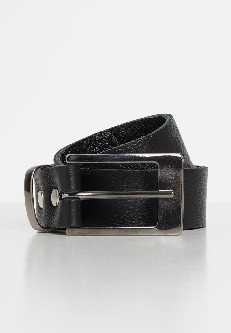 Denver leather belt - black Superbalist Belts | Superbalist.com