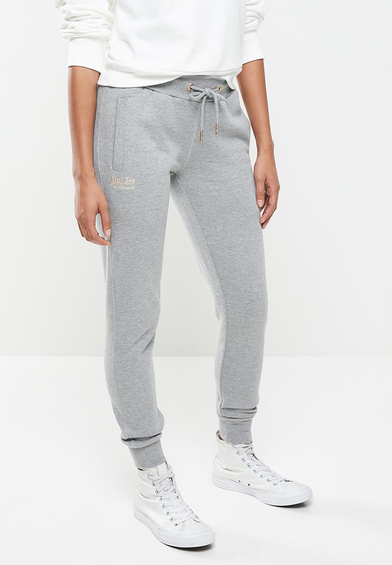 Download Small logo jogger pant - grey melange Aca Joe Trousers ...