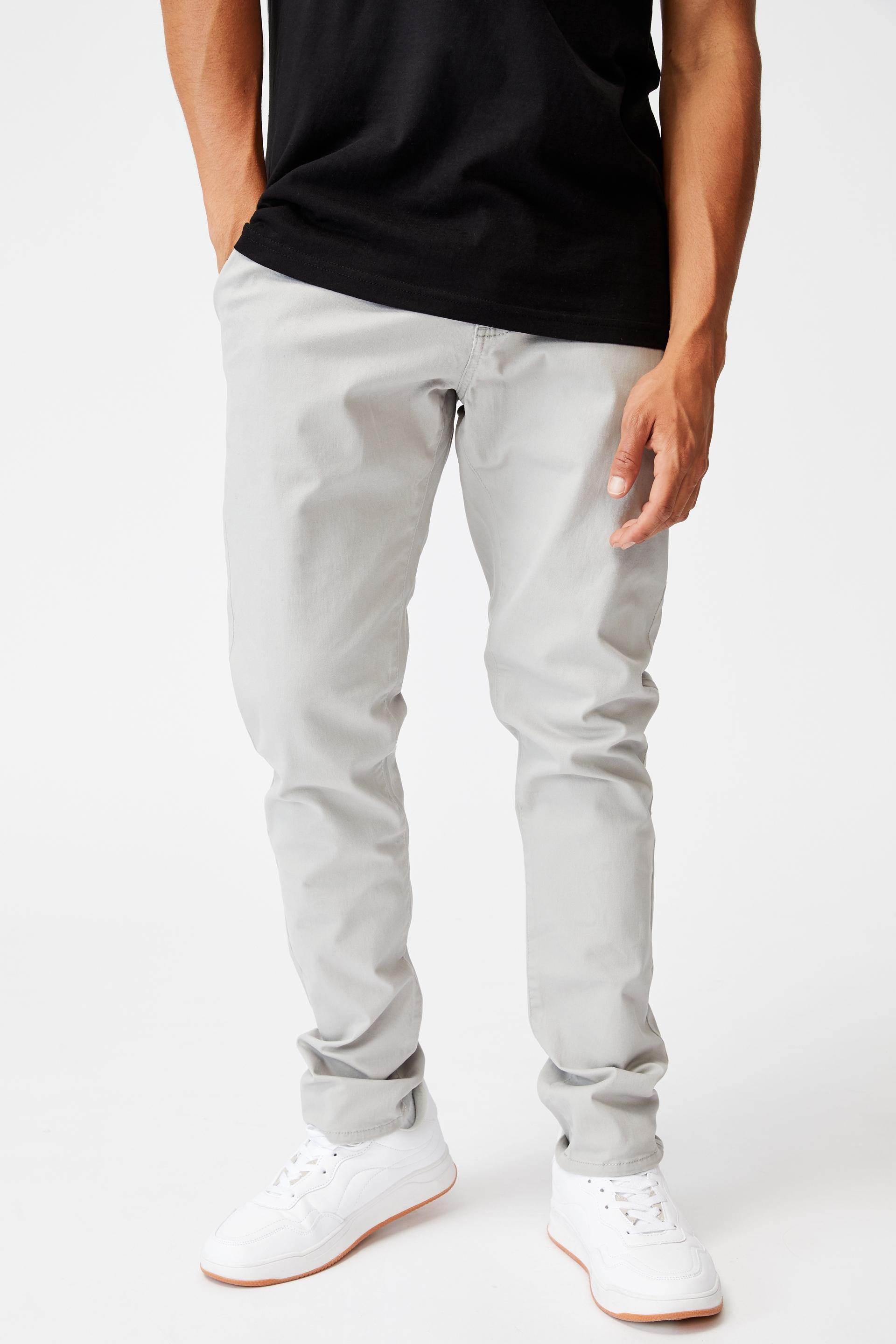 Skinny stretch chino - light grey Cotton On Pants & Chinos ...