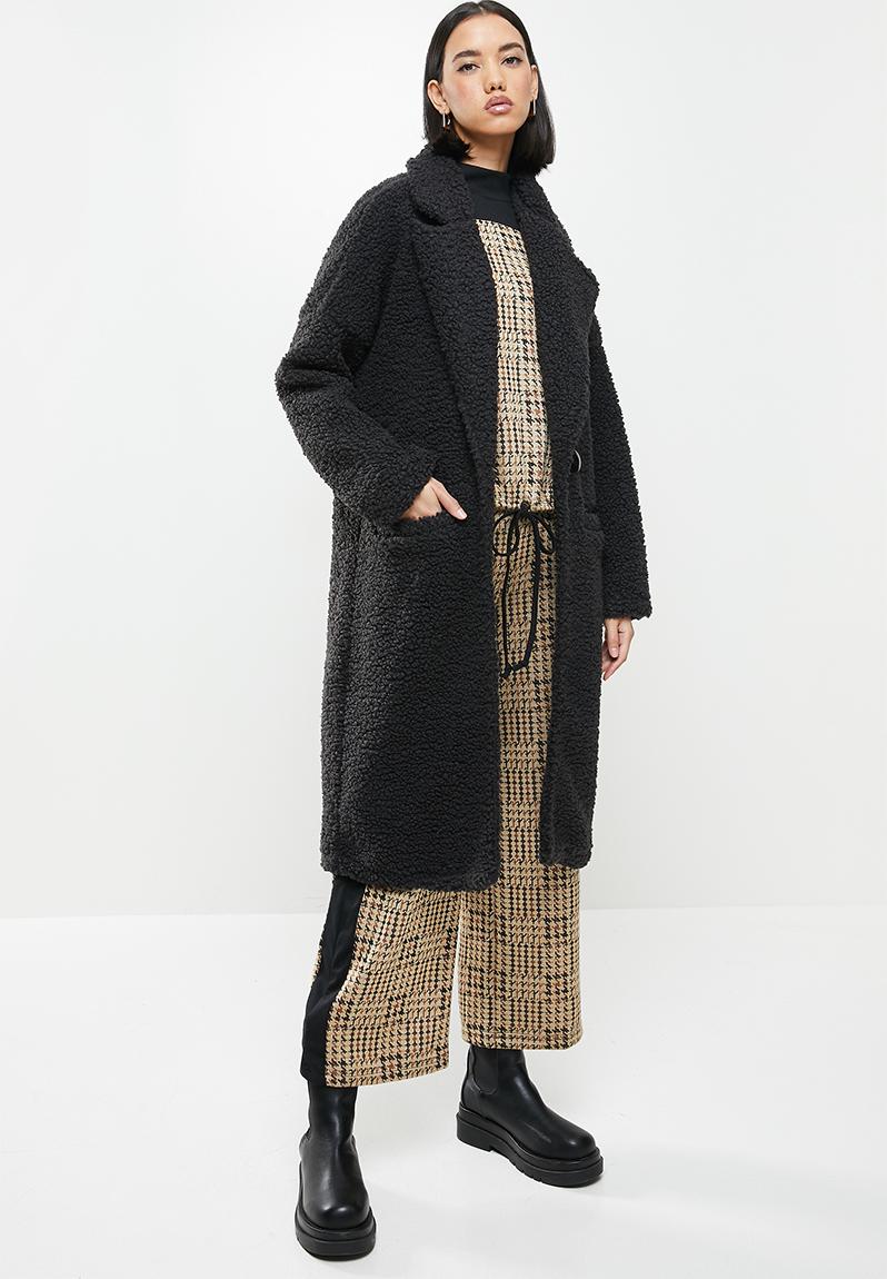 The teddy coat - black Me&B Coats | Superbalist.com
