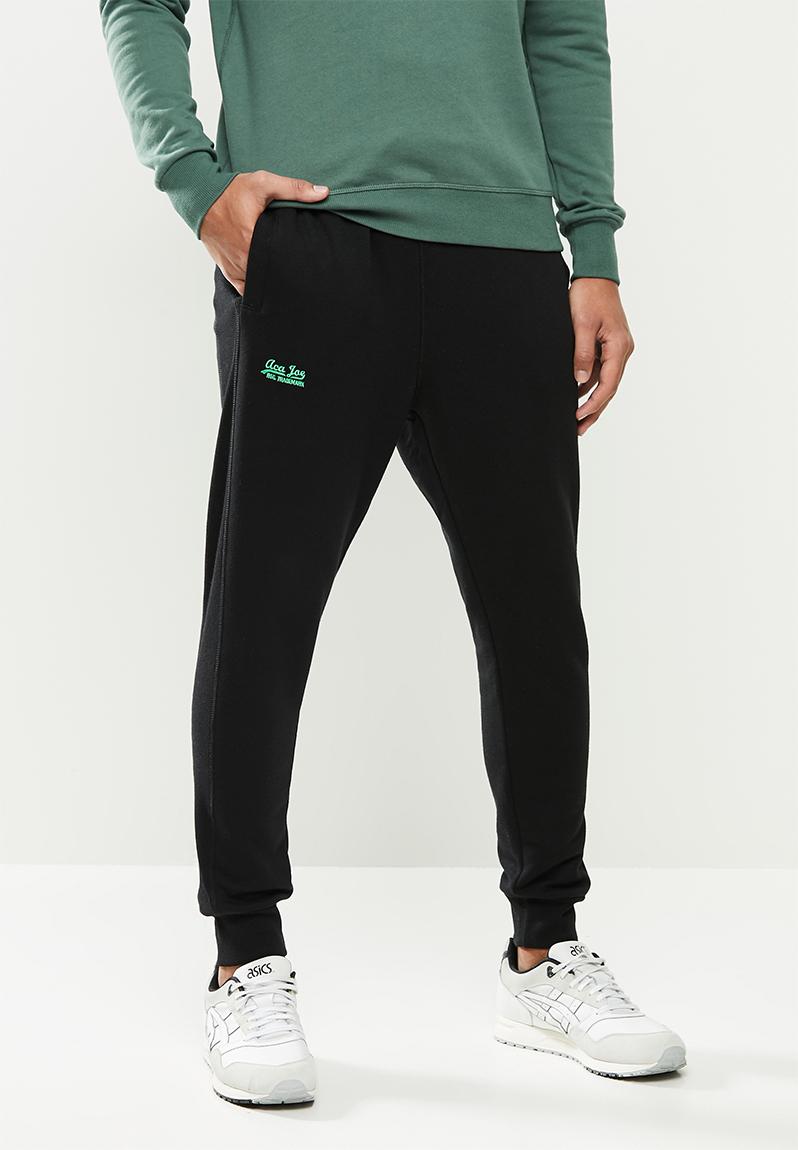 Aca joe small logo jogger - black Aca Joe Pants & Chinos | Superbalist.com