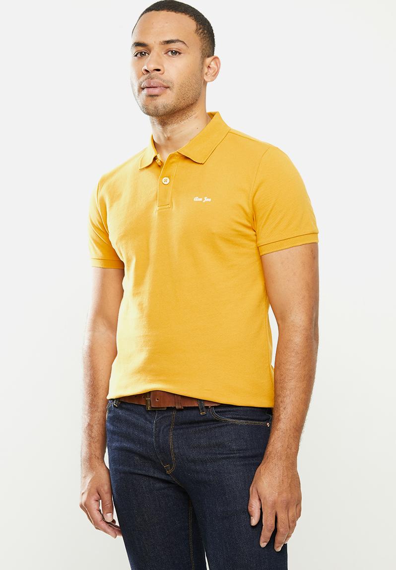 Aca joe small aj logo golfer - mustard Aca Joe T-Shirts & Vests ...