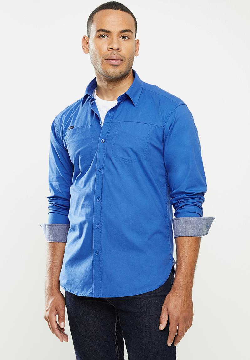 Aca joe long sleeve shirts - blue Aca Joe Shirts | Superbalist.com