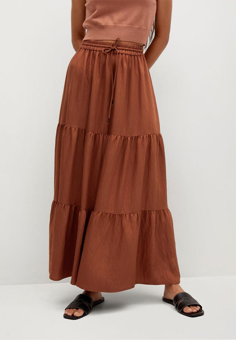 Skirt bambu - burnt orange MANGO Skirts | Superbalist.com