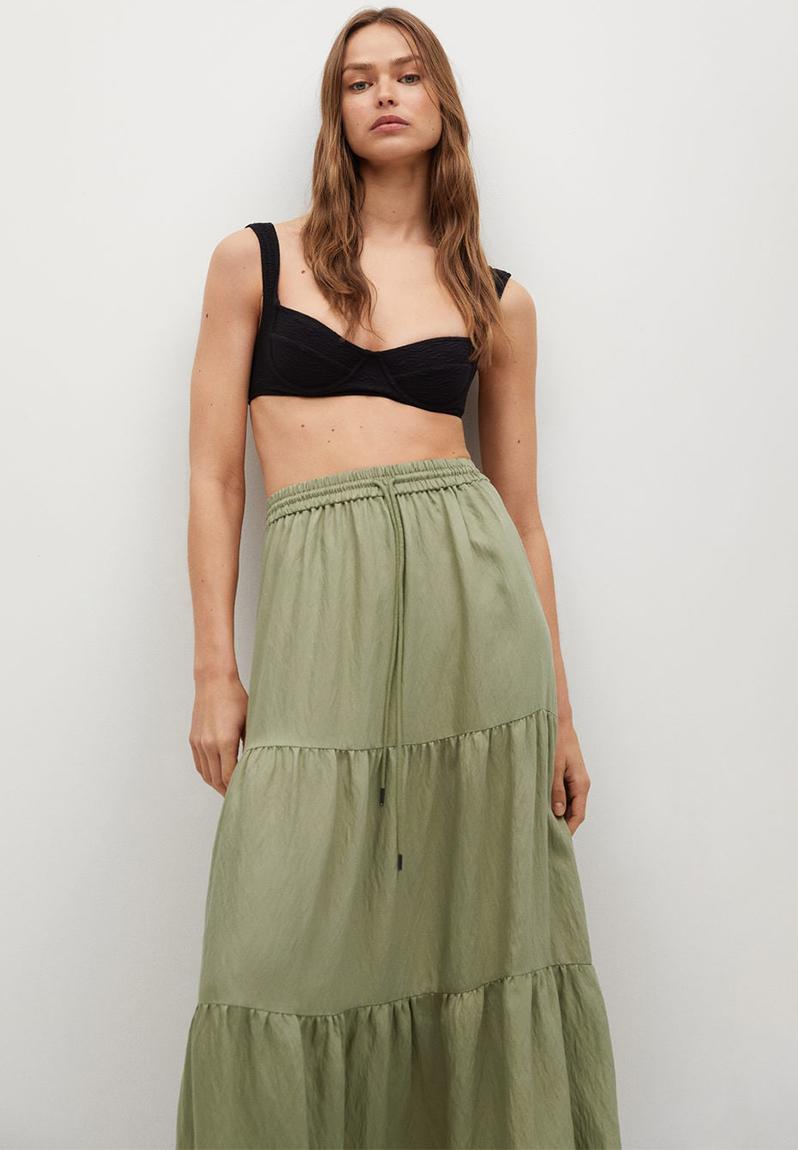 Skirt bambu - olive MANGO Skirts | Superbalist.com