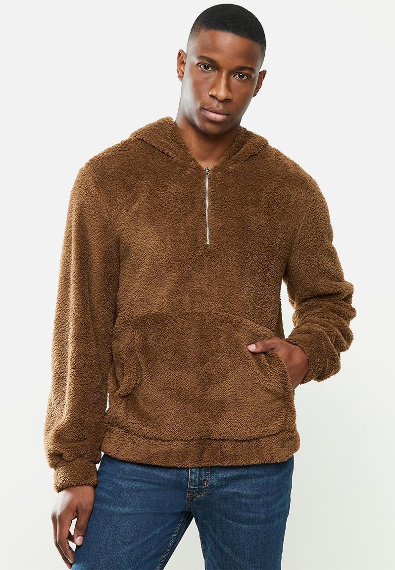 Sherpa hoodie - brown STYLE REPUBLIC Jackets | Superbalist.com