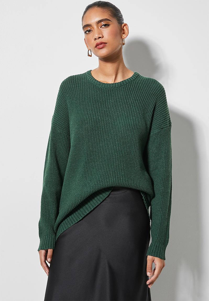 Lofty rib jumper - emerald green Superbalist Knitwear | Superbalist.com