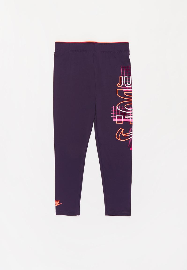 purple nike pants womens