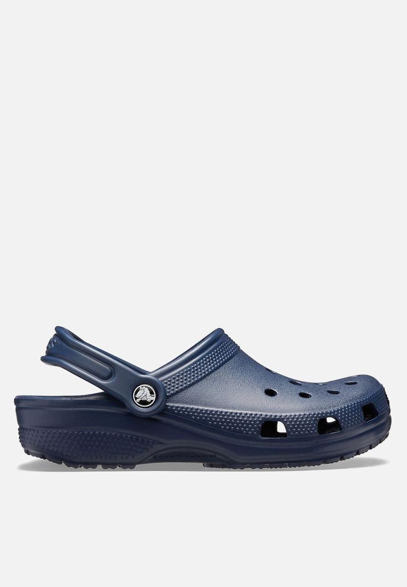 navy crocs