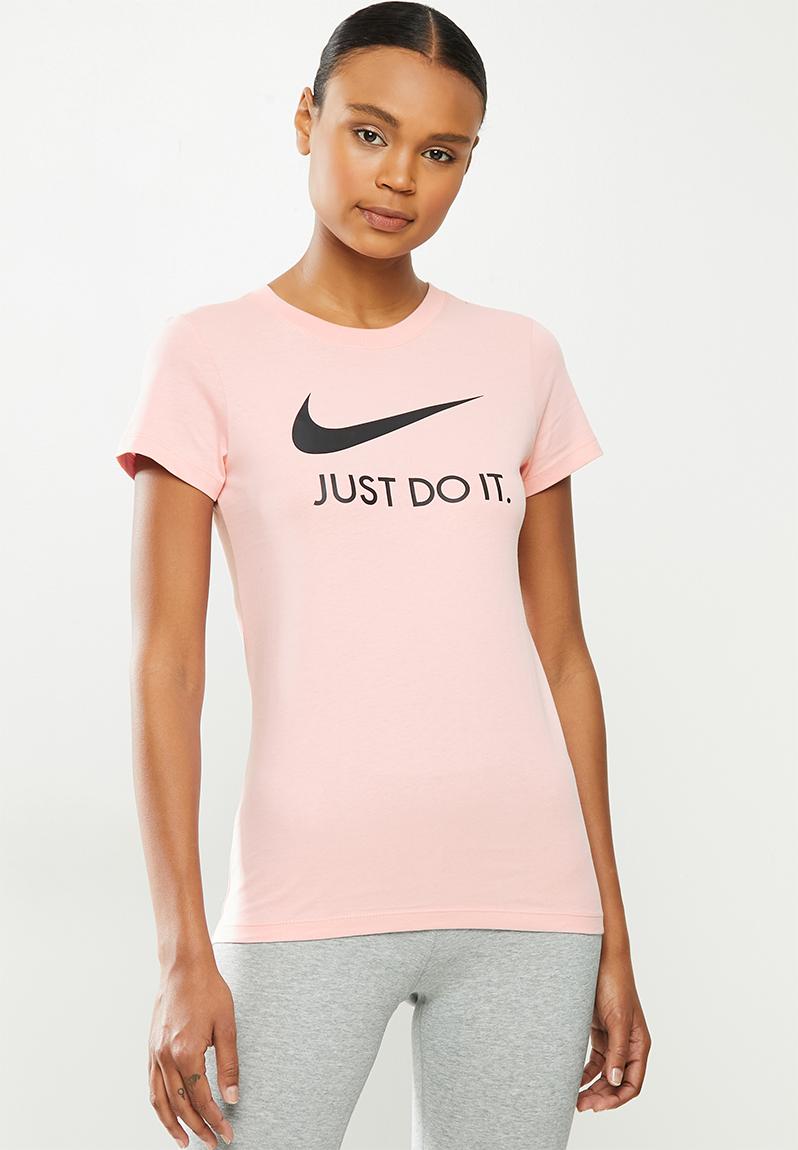 Nsw tee jdi slim - pink glaze/black Nike T-Shirts | Superbalist.com