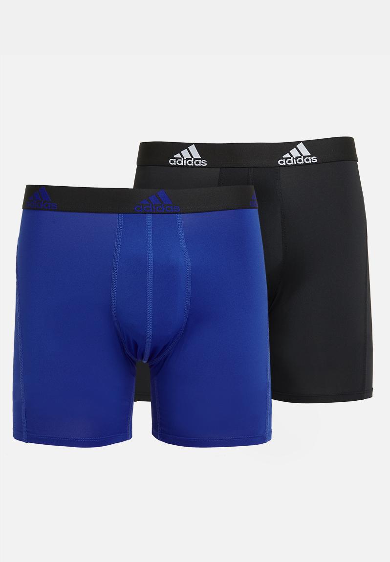 2 pack bos brief - black/team royal blue adidas Performance Underwear ...