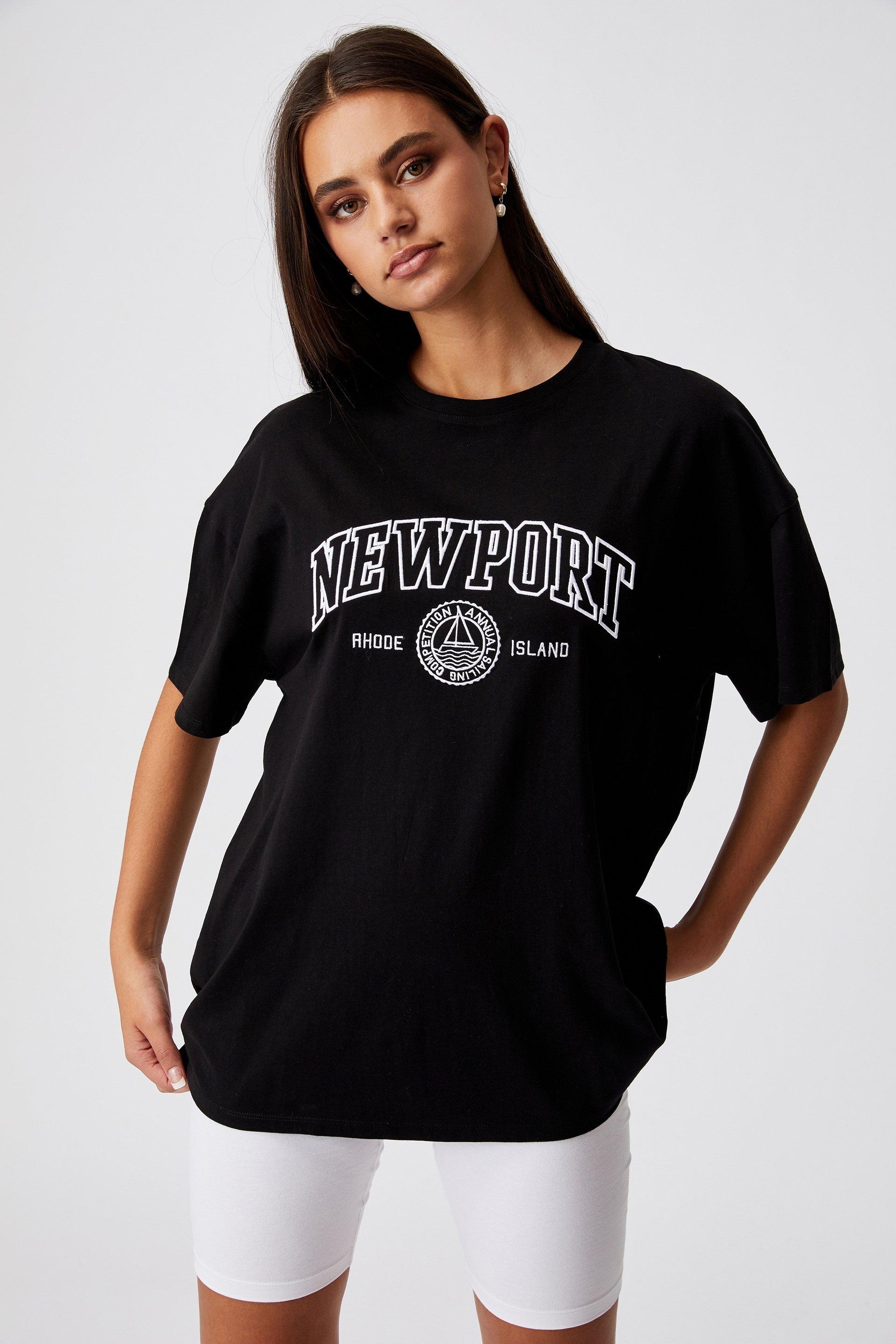 Super relaxed graphic tee - black/newport Factorie T-Shirts, Vests ...