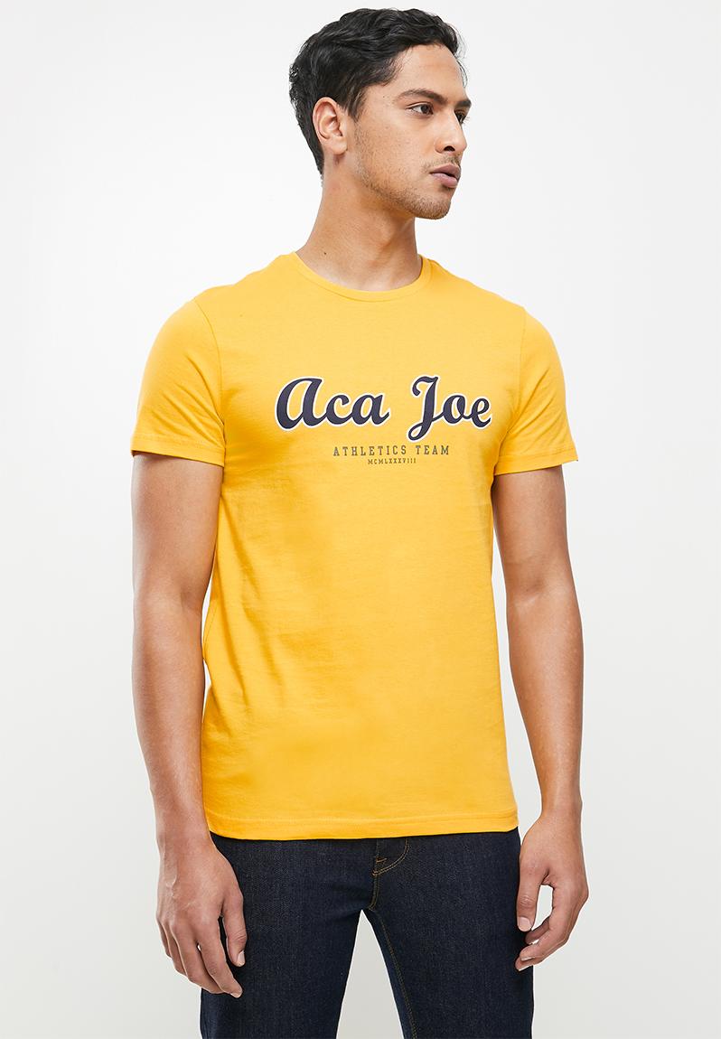 Aca joe t-shirt - mustard1 Aca Joe T-Shirts & Vests | Superbalist.com