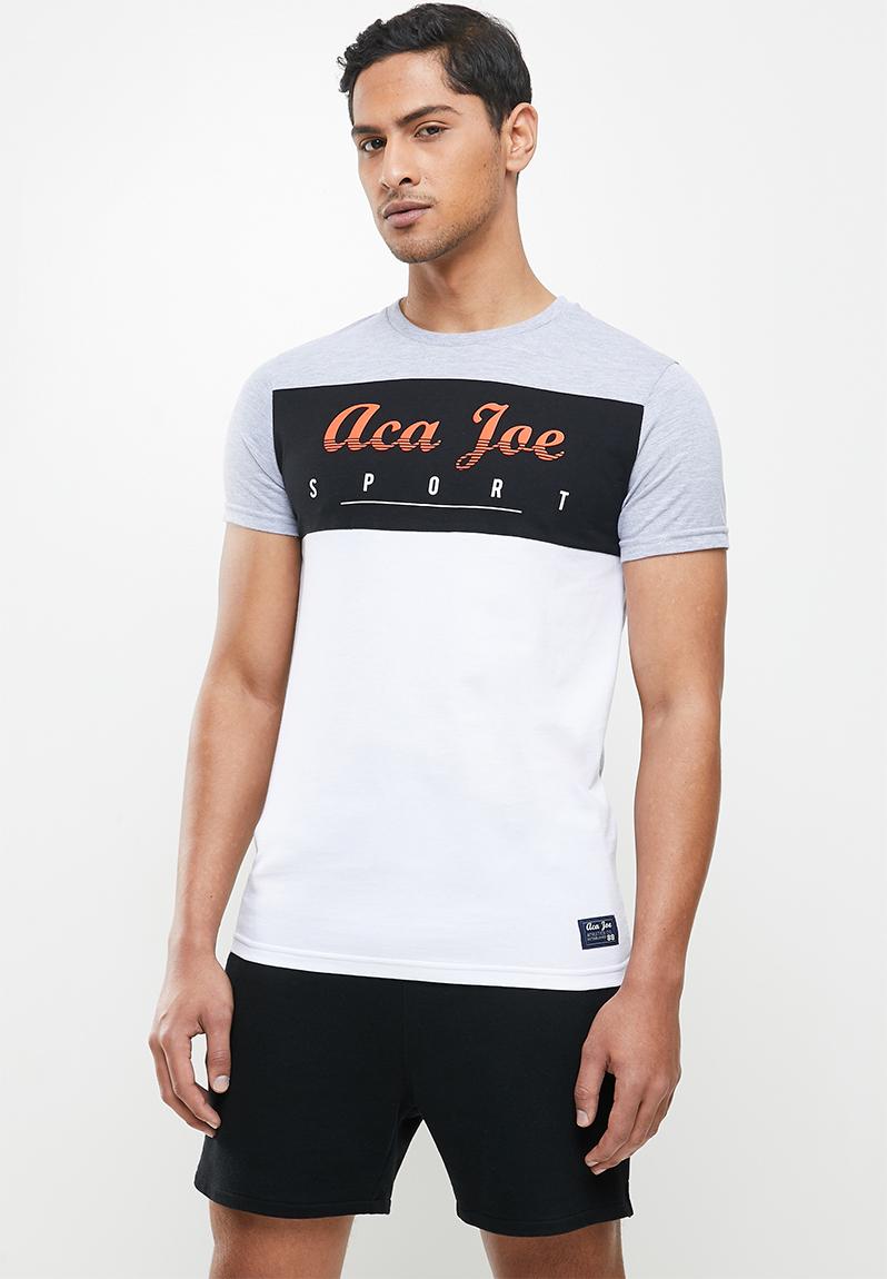 Aca joe t-shirt - grey/red Aca Joe T-Shirts & Vests | Superbalist.com