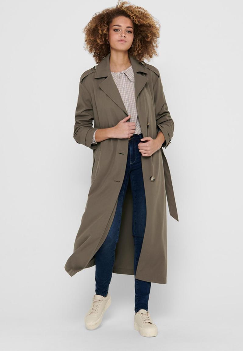 Line x-long trenchcoat - walnut ONLY Coats | Superbalist.com