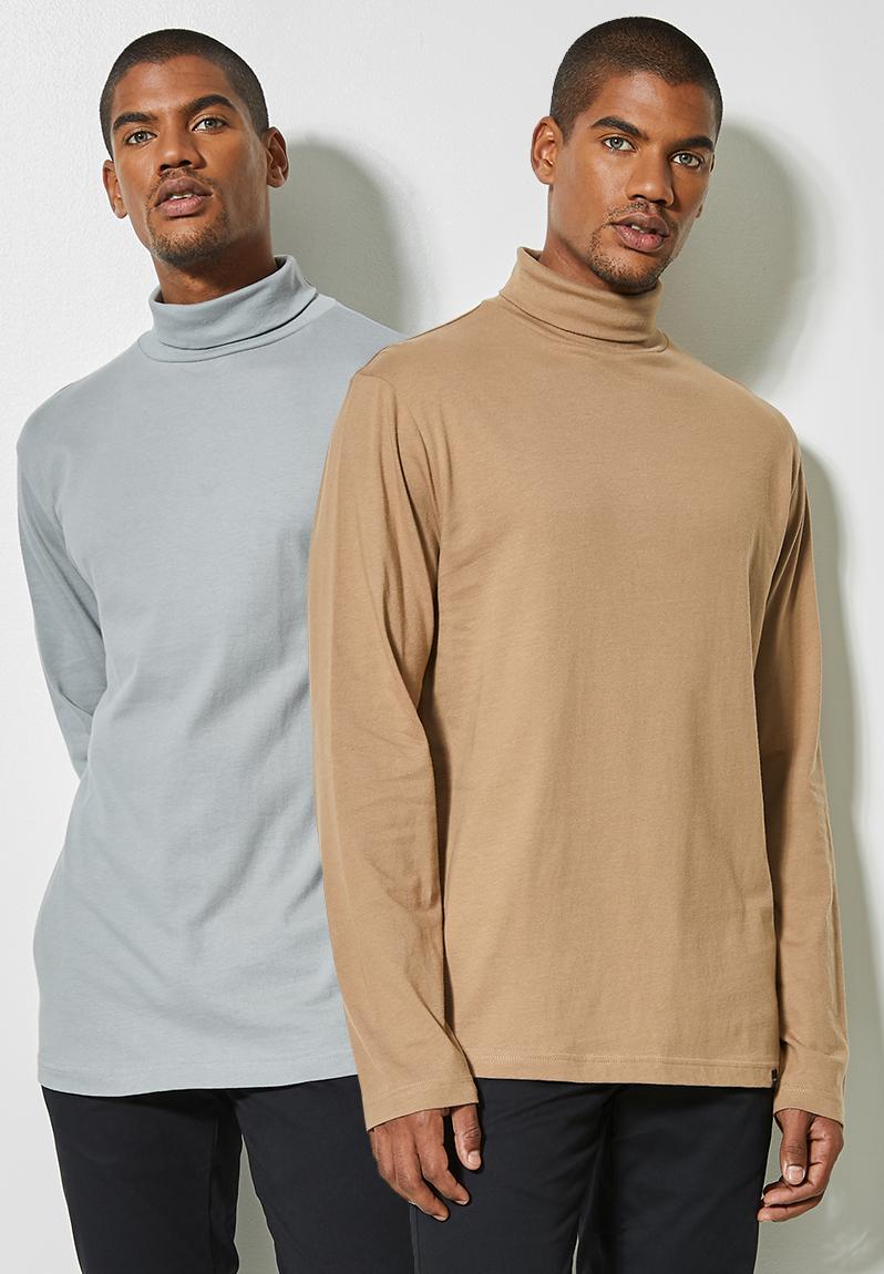 mens roll neck shirts uk