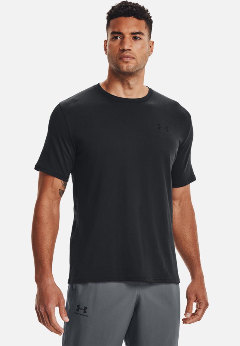 Ua sportstyle lc short sleeve tee - black Under Armour T-Shirts ...