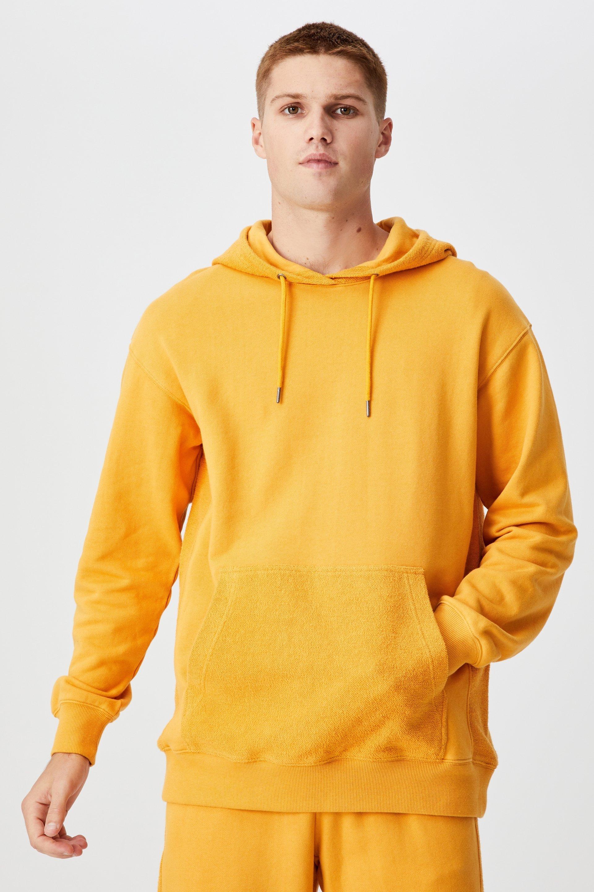 Panelled fleece hoodie - beeswax yellow Cotton On Hoodies & Sweats ...