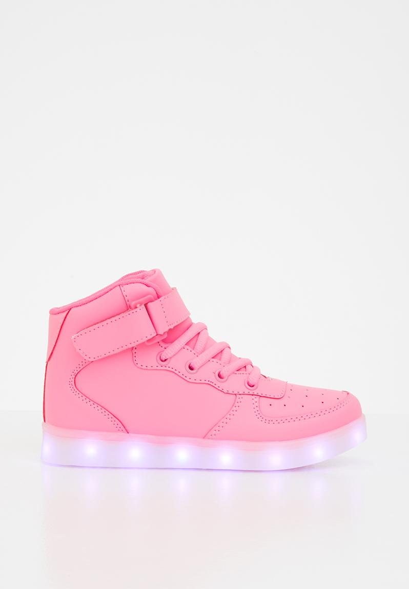 Light up high top sneaker - pink POP CANDY Shoes | Superbalist.com