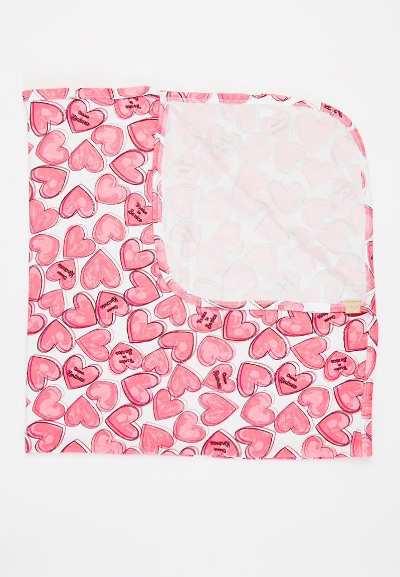Baby girls heart blanket pink UP Baby Accessories