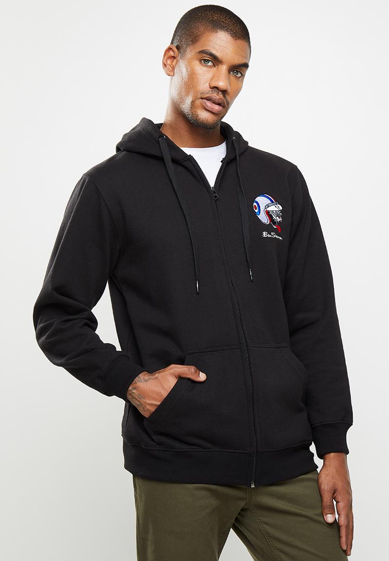 Cat zip sweat - black Ben Sherman Hoodies & Sweats | Superbalist.com